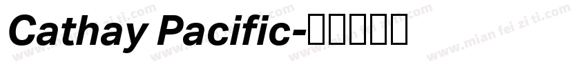 Cathay Pacific字体转换